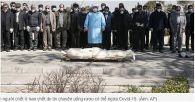 Hơn 700 người Iran chết vì uống rượu ‘diệt Covid-19’