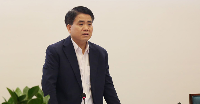 Chủ tịch UBND thành phố Nguyễn Đức Chung phát biểu tại hội nghị