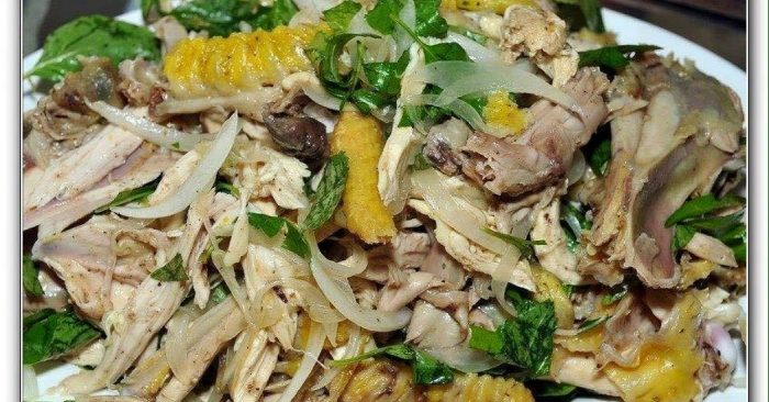 Gà bóp rau răm càng ăn càng ngon