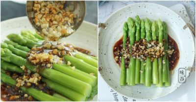 Món măng tây sốt tỏi lạ miệng, ăn đưa cơm lại rất tốt cho da