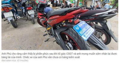 Công nhân tố CSGT Tân Sơn Nhất đòi 6,2 triệu: ‘Tôi chỉ muốn sớm nhận lại bằng lái’