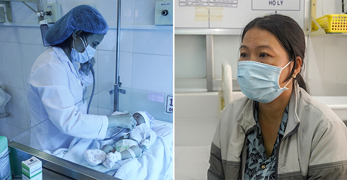 Bà Phan Ngọc Lành - người nhận nuôi bé gái bị bỏ rơi và hiện đang chăm sóc bé tại Bệnh viện đa khoa tỉnh Kiên Giang