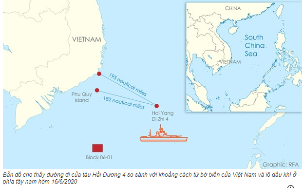 Trung Quốc đưa tàu xâm phạm Việt Nam.
