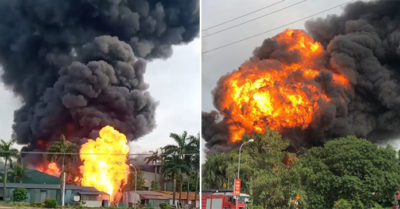 Đang cháy dữ dội kho hóa chất ở Hà Nội