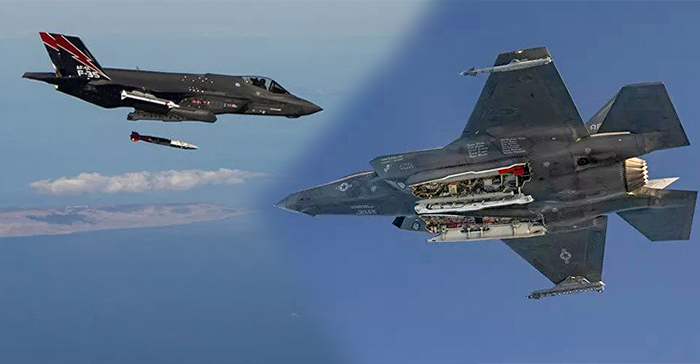 Mỹ công bố ảnh 'Tia chớp' F-35A ném thử bom hạt nhân