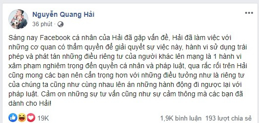 Người hack Facebook Quang Hải sẽ đối diện với án phạt thế nào?