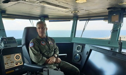 Đô đốc Stephen Koehler, tư lệnh Nhóm tác chiến Tàu sân bay của hải quân Mỹ