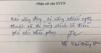 Lời phê ‘đi vào lòng người’ của thầy giáo hút gần 5 ngàn lượt thích trên MXH