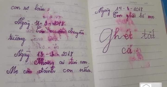 Cuốn nhật ký của bé gái lớp 5