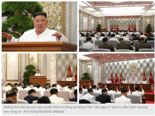Những hình ảnh về cuộc họp của Bộ Chính trị Đảng Lao động Triều Tiên 