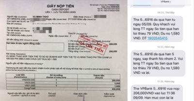 Phí nhắn tin 1.580 đồng, chậm trả một tháng bị ngân hàng phạt thành 206.000 đồng