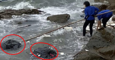 Thu hồi giấy phép kinh doanh quán cà phê vứt rác xuống biển