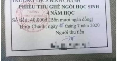 Vụ thu tiền “ghế ngồi học sinh”: Phòng giáo dục yêu cầu trả lại hơn 400 trường hợp đã đóng