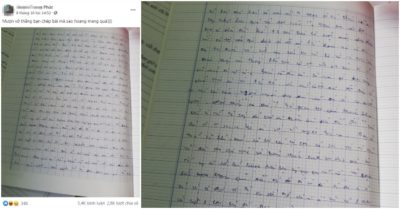 Mượn vở bạn chép bài mà sao hoang mang quá