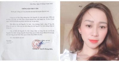 Nghệ An thông báo truy tìm cô giáo mầm non mất tích bí ẩn