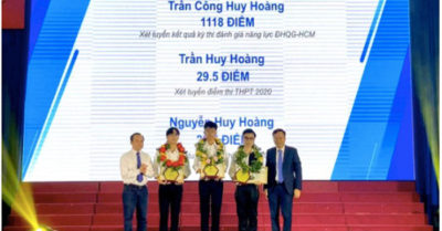 3 tân sinh viên thủ khoa Trường ĐH Bách khoa TP.HCM cùng tên Huy Hoàng