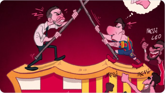 Messi xung đột với ban lãnh đạo CLB Barcelona