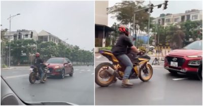 Video ‘ông Tây’ chặn đầu xe, buộc tài xế lùi cho đến khi nhập vào đúng làn