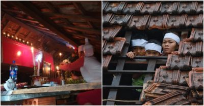 Gần một tuần, quan tài treo trên trần nhà vẫn chưa được chôn cất vì lũ