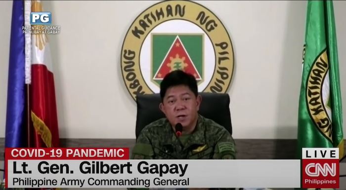 Tướng Gilbert Gapay của Philippines cho rằng Biển Đông có nguy cơ xảy ra xung đột quân sự