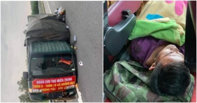 Video xe chở đồ cứu trợ Miền Trung lật trên cao tốc Đà Nẵng – Quảng Ngãi