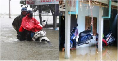 Mực nước ở Thừa Thiên Huế tăng nhanh, dân treo xe máy lên nhà chống lũ