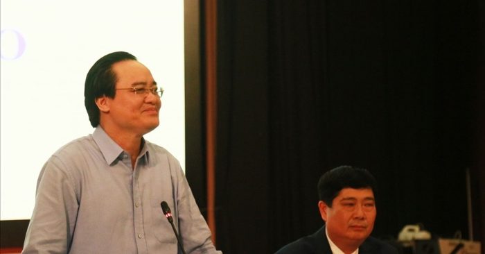 Bộ trưởng Giáo dục Phùng Xuân Nhạ phát biểu tại hội thảo ngày 28-29/11/2020