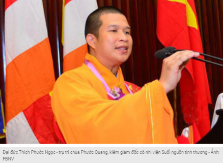 Ông Phạm Văn Cung - cựu trụ trì chùa Phước Quang - vừa bị khởi tố, bắt tạm giam