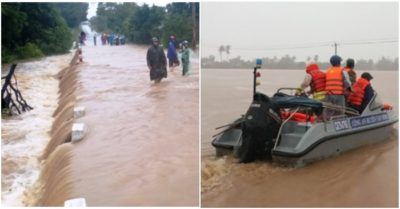 Bão số 12 khiến 2 người thiệt mạng, 1 tàu cá bị sóng nhấn chìm