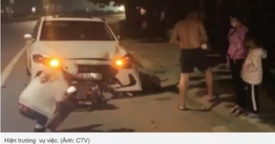 Đội trưởng thanh tra Sở Giao thông Hưng Yên lái ôtô ngược chiều, nữ lao công thiệt mạng