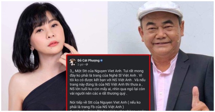 Cát Phượng xin lỗi nghệ sĩ Việt Anh sau vụ 'đáp trả' trên mạng xã hội