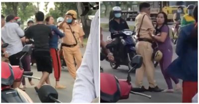 Clip CSGT TP. HCM bị đánh giữa đường khi thổi phạt người chạy ngược chiều