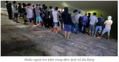 Tìm thấy người vợ mất tích khi đi tập thể dục cùng chồng dưới hồ Đá Bàng