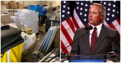 Luật sư Lin Wood công bố ảnh nhiều thùng phiếu giấu trong kho ở Georgia