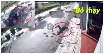 Video: Ôtô chạy nhanh tông trực diện người phụ nữ sang đường rồi bỏ chạy