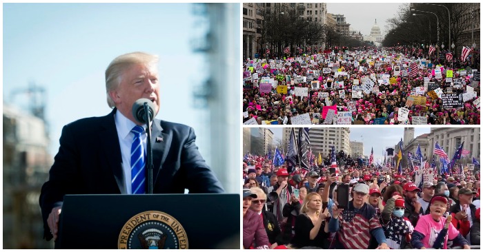 Kế hoạnh đánh cắp nước Mỹ. Hàng ngàn người diễu hành ở thủ đô Washinggton ngày 12/12/2020 để ủng hộ Tổng thống Trump và yêu cầu minh bạch bầu cử (ảnh: Twitter).
