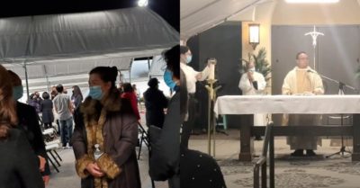 Hình ảnh Phương Loan – vợ nghệ sĩ Chí Tài dự lễ cầu nguyện cho chồng tại Mỹ