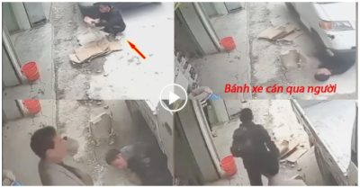 Video người đàn ông bị ôtô tải chèn qua người, sau đó lồm cồm chui ra khỏi gầm xe