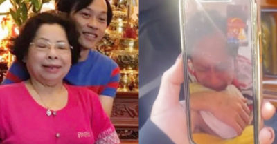Clip: Hoài Linh khóc nức nở khi người thân bên Mỹ gọi về cho nhìn mặt dì lần cuối