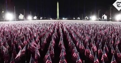 Gần 200.000 cờ Mỹ thay thế cho người dự lễ Biden nhậm chức hôm 20/1