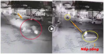 Video thanh niên đâm vào nắp cống trên đường, lộn nhiều vòng rồi thiệt mạng