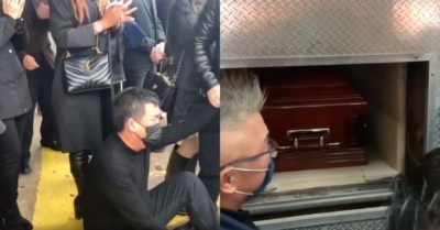 Video danh hài Nhật Cường khóc nức nở, hộ tống linh cữu Vân Quang Long vào phòng hỏa táng