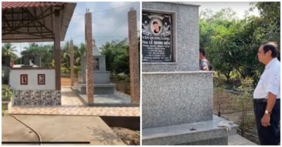 Phần mộ cố ca sĩ Vân Quang Long được hoàn thiện, chờ ngày nhận tro cốt