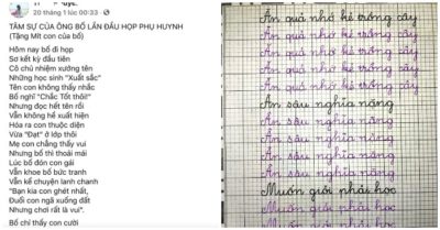 Ông bố nhận được nhiều đồng cảm với bài thơ tặng con gái sau buổi họp phụ huynh
