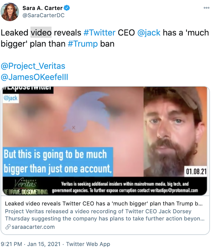 Ảnh chụp màn hình video cho thấy CEO của Twitter ra lệnh kiểm duyệt người dùng.