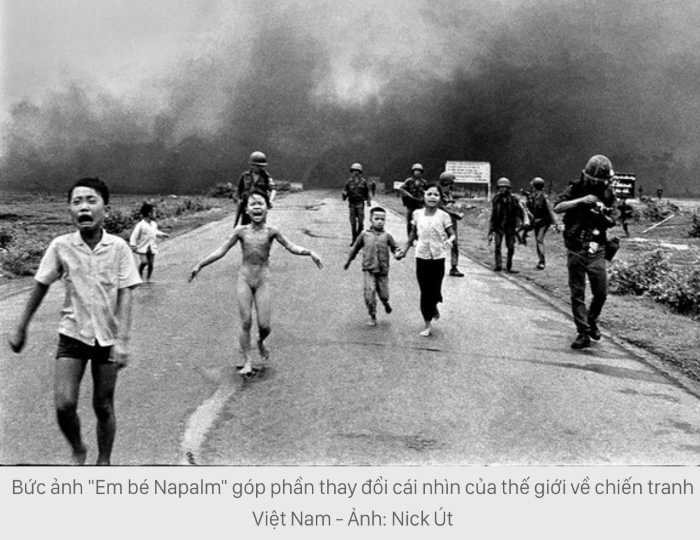 Bức ảnh "Em bé Napalm" góp phần thay đổi cái nhìn của thế giới về chiến tranh Việt Nam - Ảnh: Nick Út

