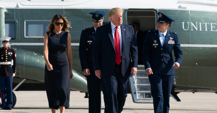 Tổng thống Mỹ Donald Trump và phu nhân Melania (ảnh: Nhà Trắng).