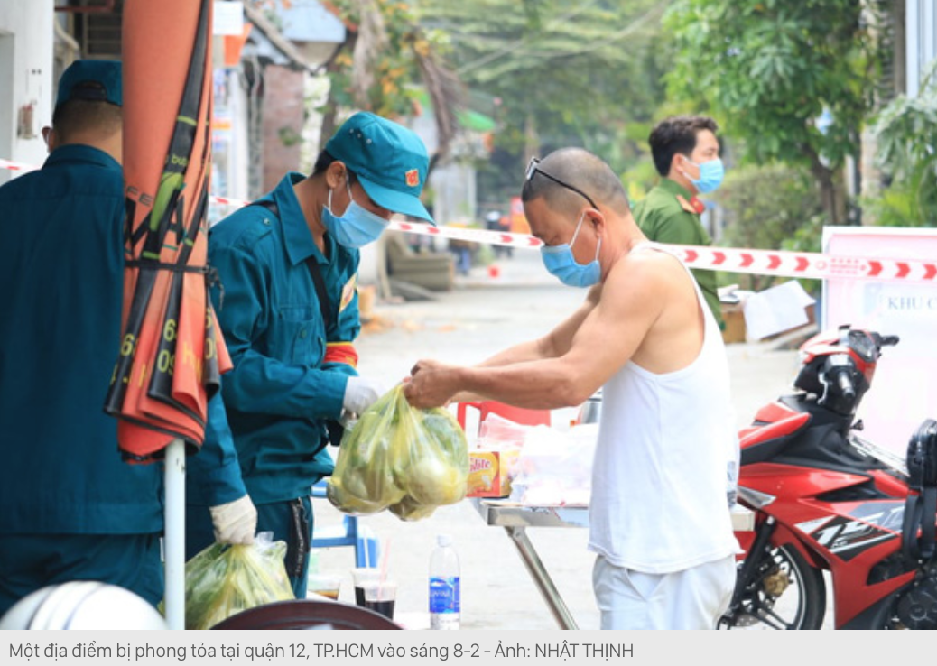 một địa điểm bi phong toả tại TP. HCM 