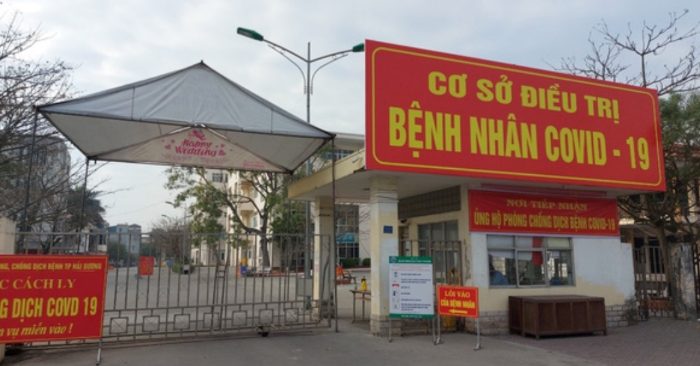 Một cơ sở điều trị bệnh nhân Covid-19 ở Hải Dương.