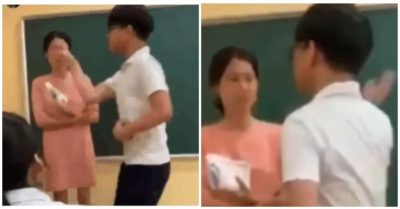 Xác minh video nam sinh tát cô giáo ngay trên bục giảng